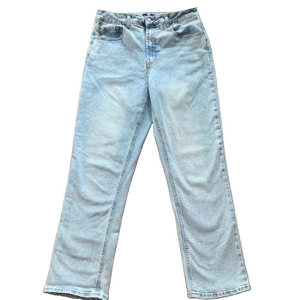 Frye Women's Light Wash Straight Leg Jeans Size 6/28 Stretch Denim